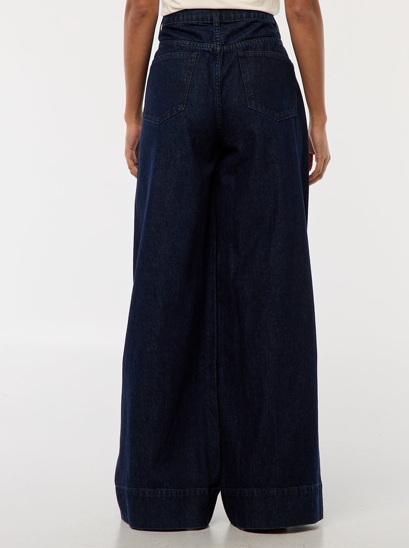 5-pocket-jeans met brede pijpen Blauw - Kiabi