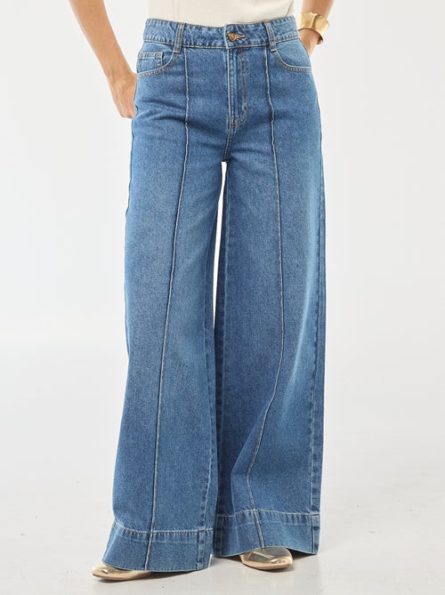 5-pocket-jeans met brede pijpen - Kiabi