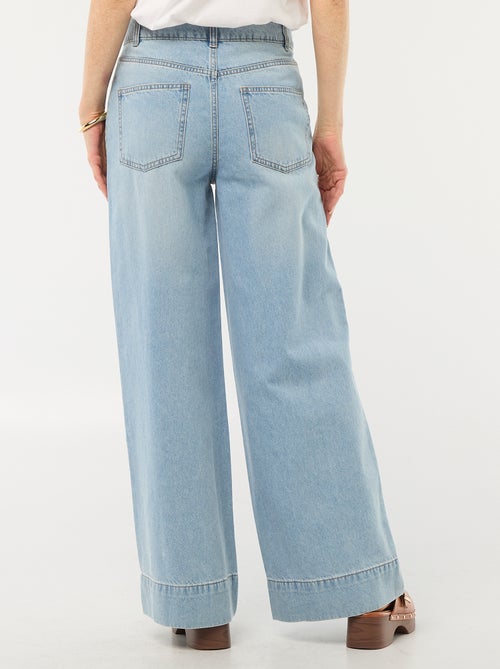 5-pocket-jeans met brede pijpen - Kiabi