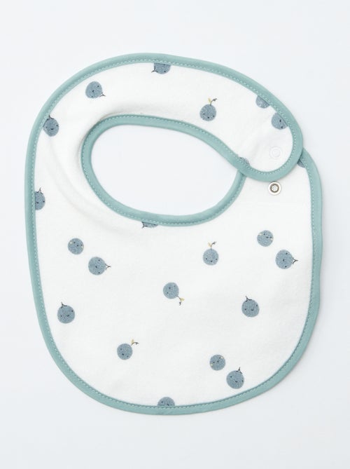 5 slabbetjes met leuke prints en drukknoopsluiting - Kiabi