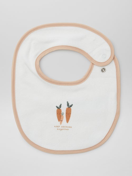 5 slabbetjes met leuke prints en drukknoopsluiting - Kiabi