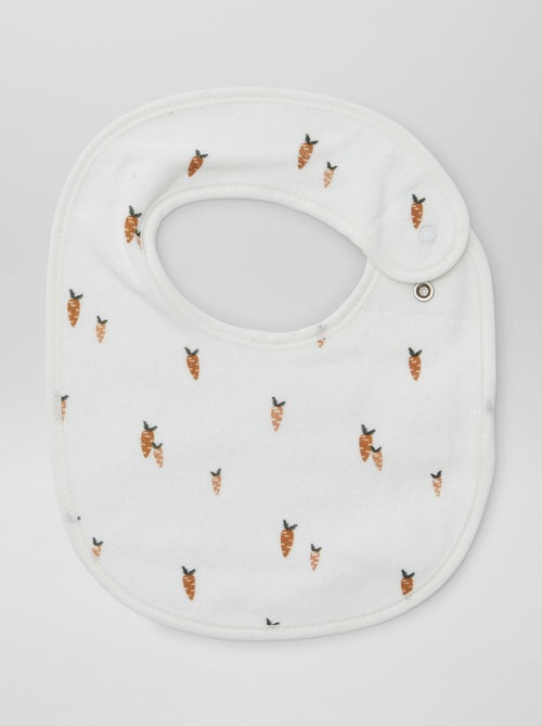 5 slabbetjes met leuke prints en drukknoopsluiting - Kiabi