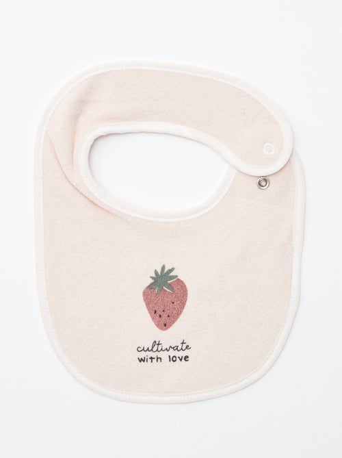 5 slabbetjes met leuke prints en drukknoopsluiting - Kiabi
