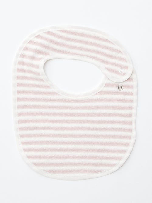 5 slabbetjes met leuke prints en drukknoopsluiting - Kiabi