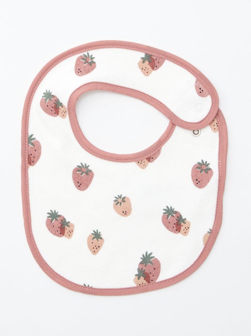 5 slabbetjes met leuke prints en drukknoopsluiting - Kiabi