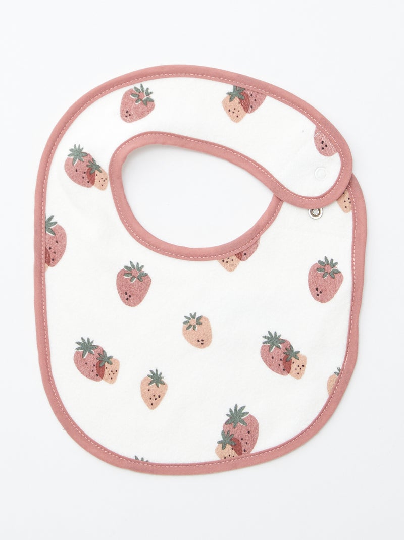 5 slabbetjes met leuke prints en drukknoopsluiting ROSE - Kiabi