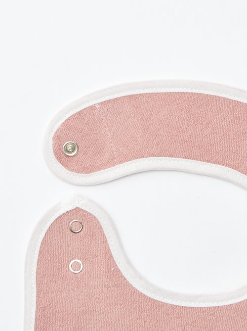 5 slabbetjes met leuke prints en drukknoopsluiting - Kiabi