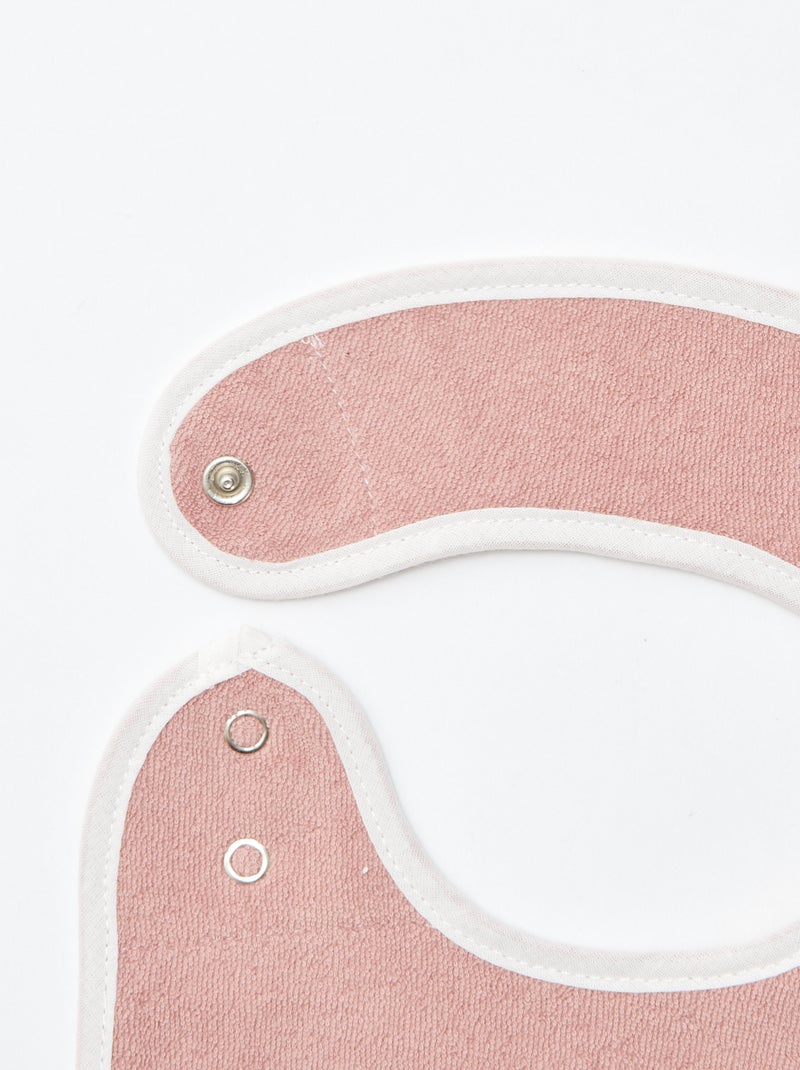 5 slabbetjes met leuke prints en drukknoopsluiting ROSE - Kiabi