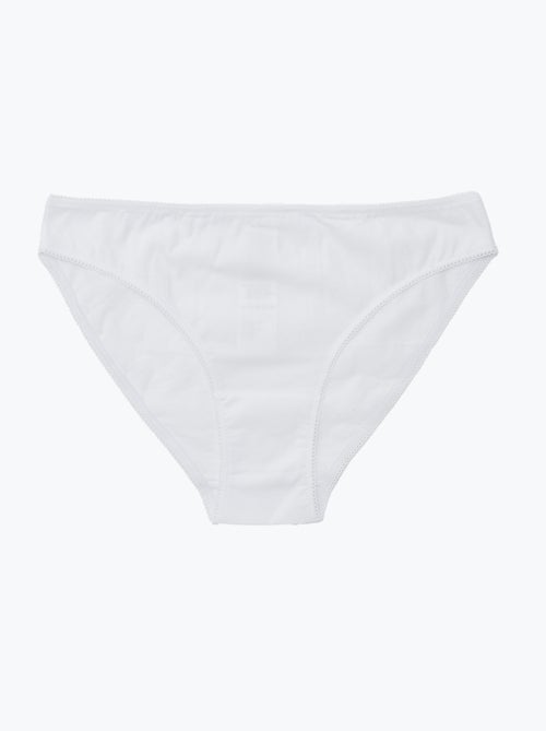 5 slips, effen en met print - Kiabi