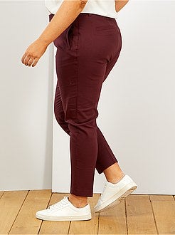 7/8e broek van katoensatijn - Kiabi