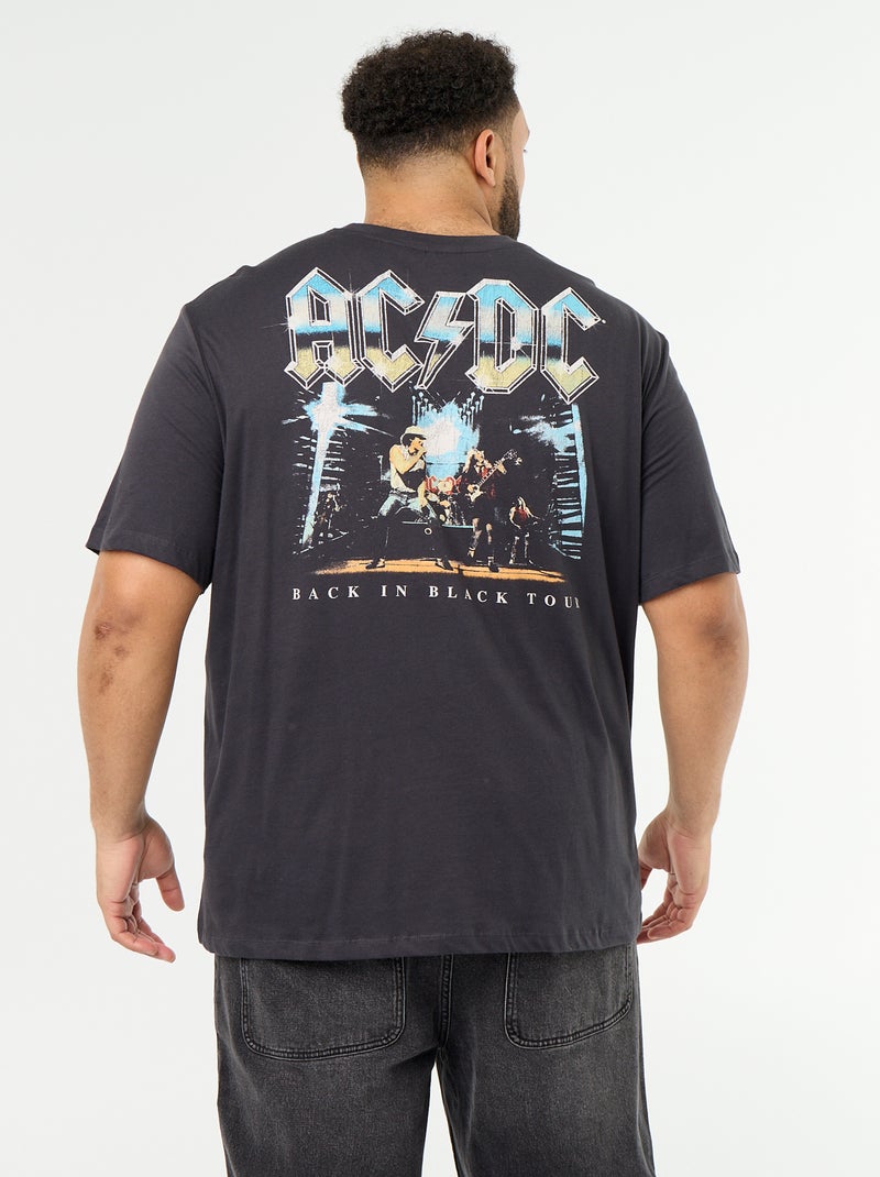 AC/DC T-shirt met korte mouwen Zwart - Kiabi