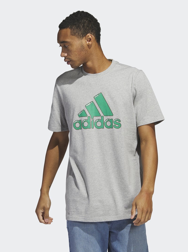 Adidas-T-shirt met ronde hals WIT - Kiabi
