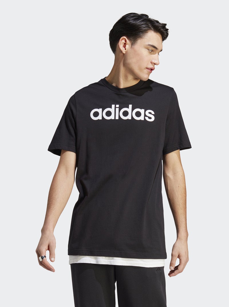 Adidas-T-shirt met ronde hals ZWART - Kiabi