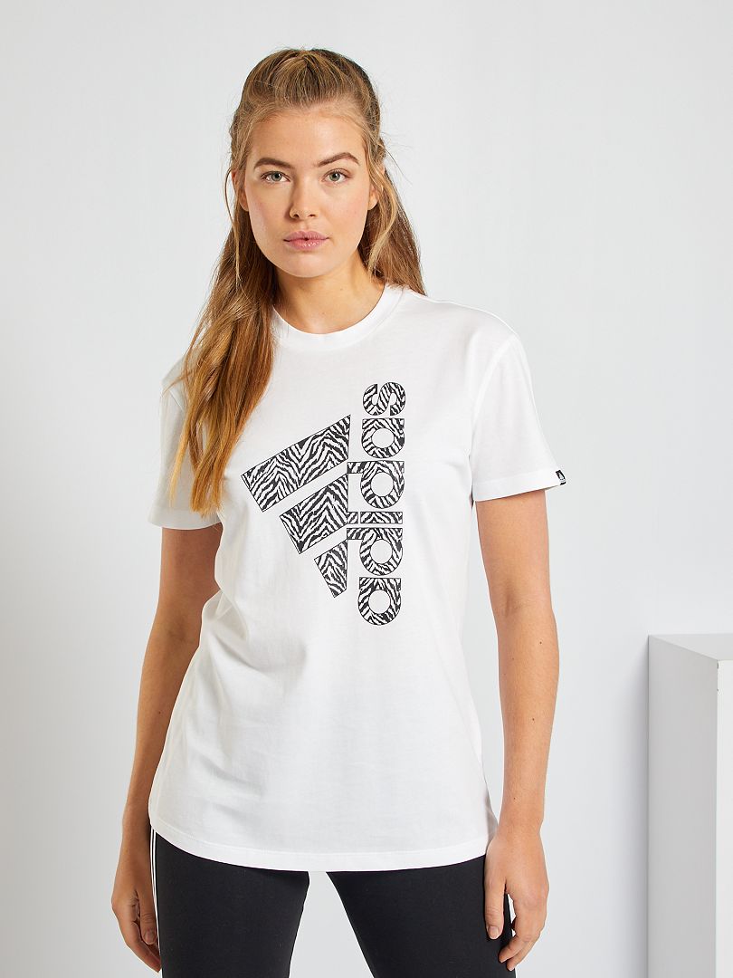 Adidas-T-shirt WIT - Kiabi
