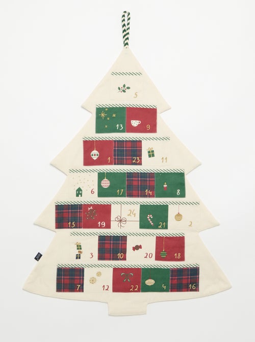 Adventskalender van textiel om op te hangen - KIABI Home - Kiabi