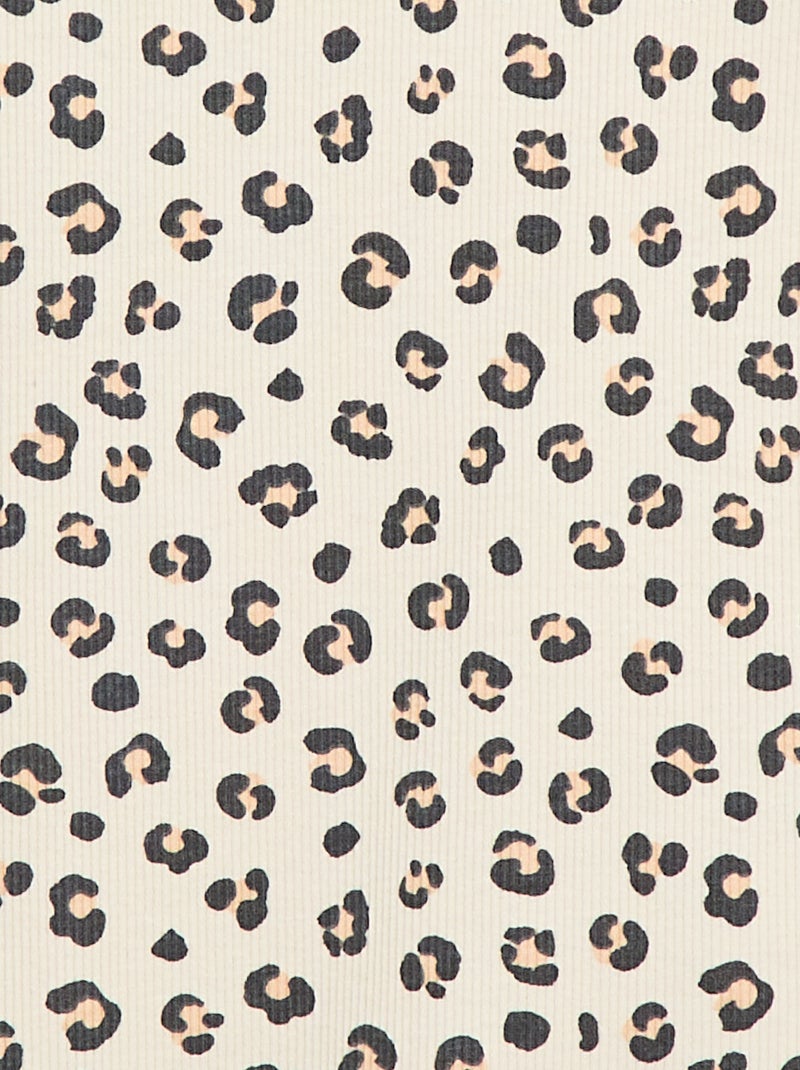 All-over ribtop Biege - Kiabi