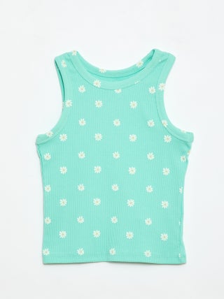 All-over ribtop