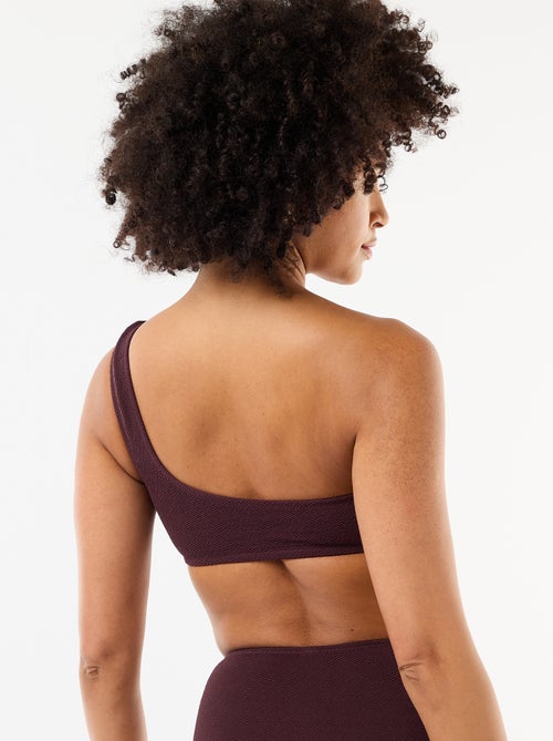 Asymmetrische beha met goudkleurig sieraad - Kiabi