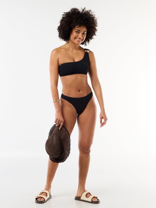 Asymmetrische beha met goudkleurig sieraad - Kiabi