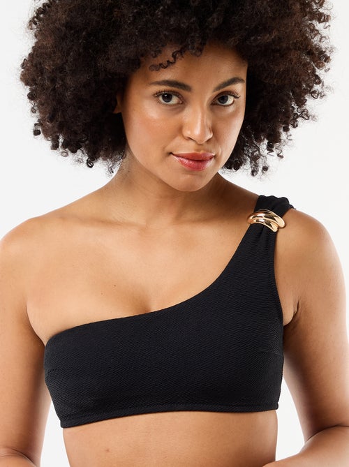 Asymmetrische beha met goudkleurig sieraad - Kiabi