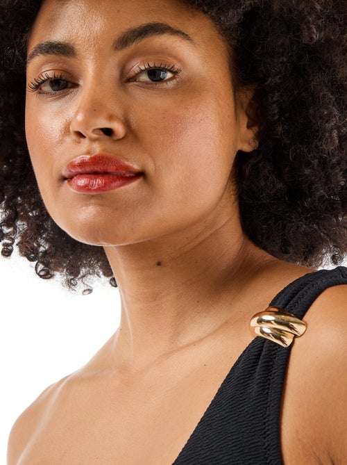 Asymmetrische beha met goudkleurig sieraad - Kiabi