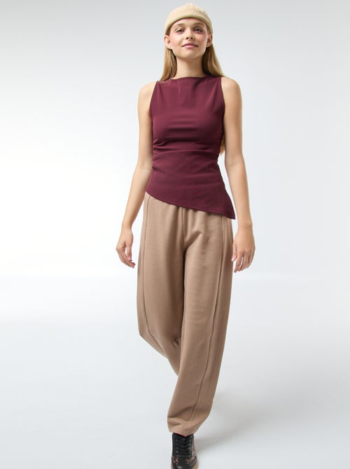 Asymmetrische mouwloze top - Kiabi