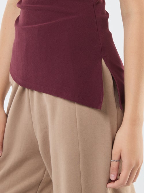 Asymmetrische mouwloze top - Kiabi