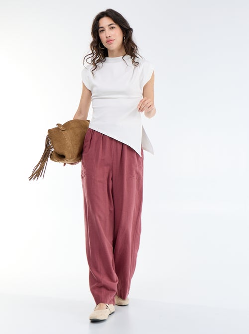 Asymmetrische mouwloze top - Kiabi