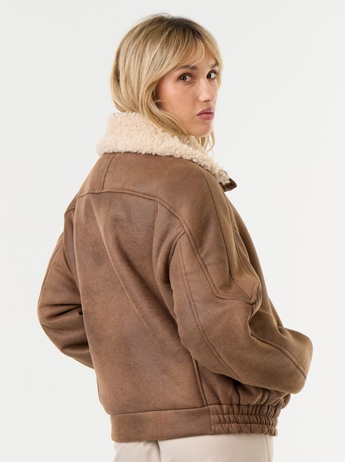 Aviatorjas met schapenvachtlook - Kiabi Aviatorjas met schapenvachtlook - Kiabi