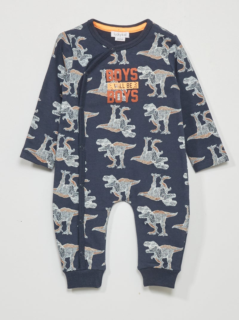 Babypakje van molton BLAUW - Kiabi