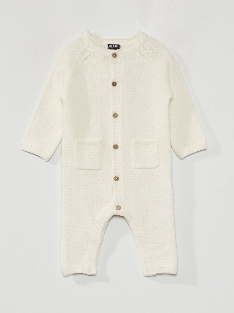 Babypakje van tricot sneeuw wit - Kiabi