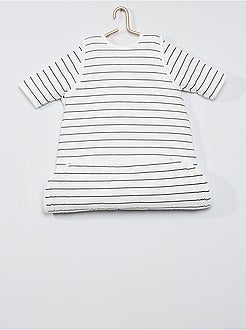 Babyslaapzak met marineprint - Kiabi