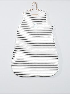 Babyslaapzak met marineprint - Kiabi