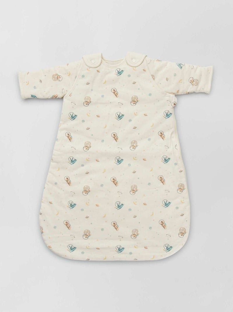 Babyslaapzak van jersey met afneembare mouwen BIEGE - Kiabi