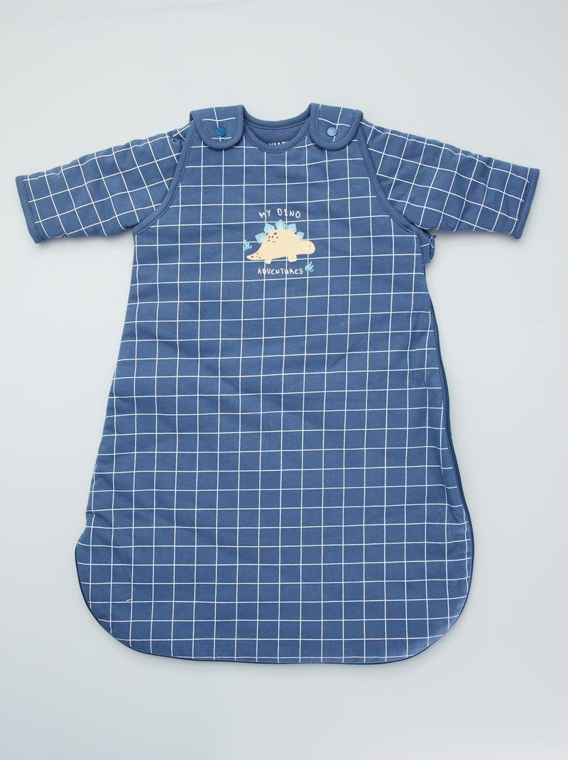 Babyslaapzak van jersey met afneembare mouwen BLAUW - Kiabi