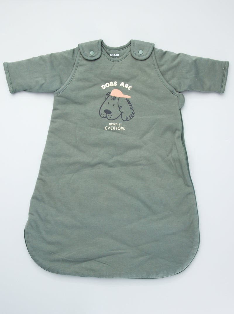 Babyslaapzak van jersey met afneembare mouwen BLAUW - Kiabi