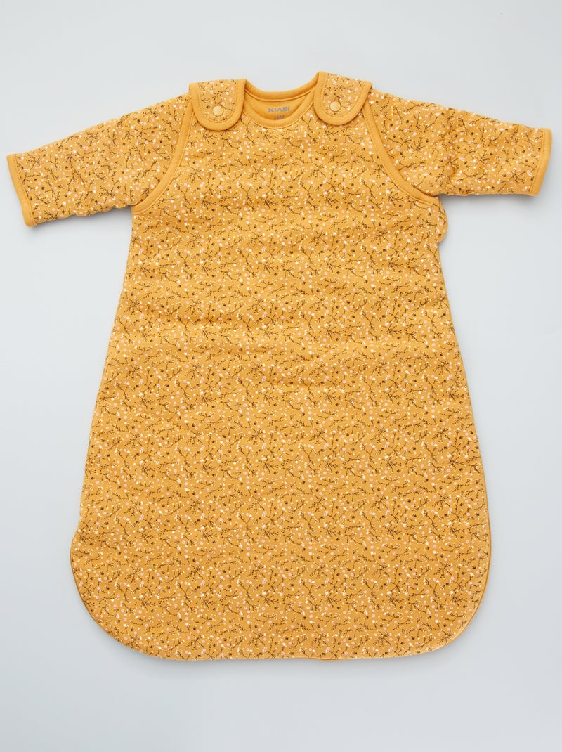 Babyslaapzak van jersey met afneembare mouwen GEEL - Kiabi