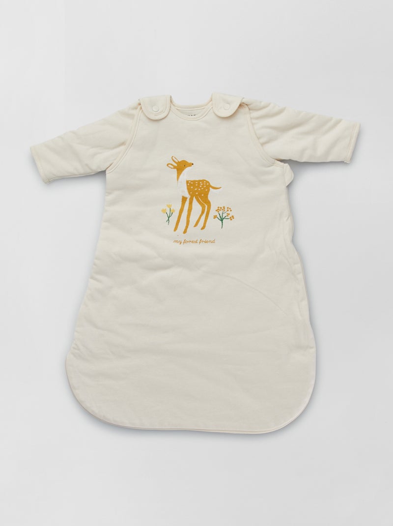 Babyslaapzak van jersey met afneembare mouwen ROSE - Kiabi