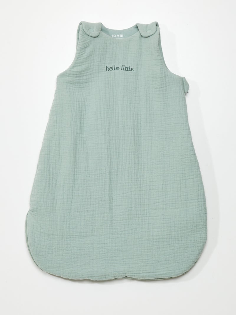 molis&co Babyslaapzak 2,5 TOG, voor het hele jaar, 100% katoen (Oeko-Tex 100), mouwloos, gewatteerd, premium kwaliteit, colima (70 cm