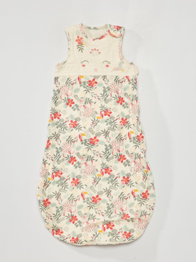 Babyslaapzak van luchtig katoen 'Petit Béguin' BEIGE - Kiabi