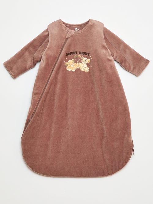 Babyslaapzak van velours met Simba-print, TOG-waarde 3 - Kiabi
