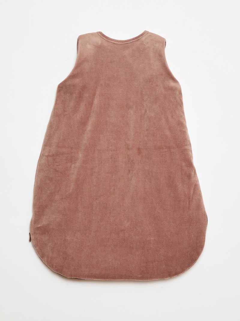 Babyslaapzak van velours met Simba-print, TOG-waarde 3 Bruin - Kiabi