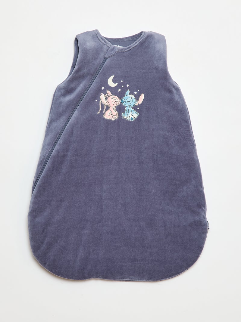 Babyslaapzak van velours met Stitch-print, TOG-waarde 3 Blauw - Kiabi