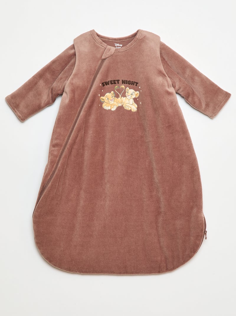 Babyslaapzak van velours 'Simba' Bruin - Kiabi