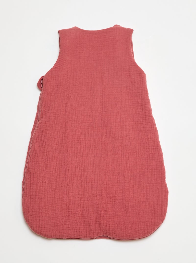 Babyslaapzak van zachte, luchtige katoen met afneembare mouwen, TOG-waarde 2.5 Rose - Kiabi