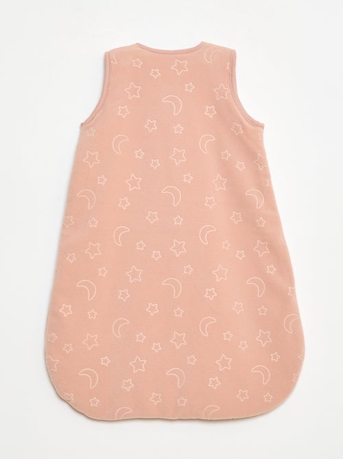 Babyslaapzakje van warme fleecestof met afneembare mouwen met drukknopen, TOG-waarde 2.5 - Kiabi