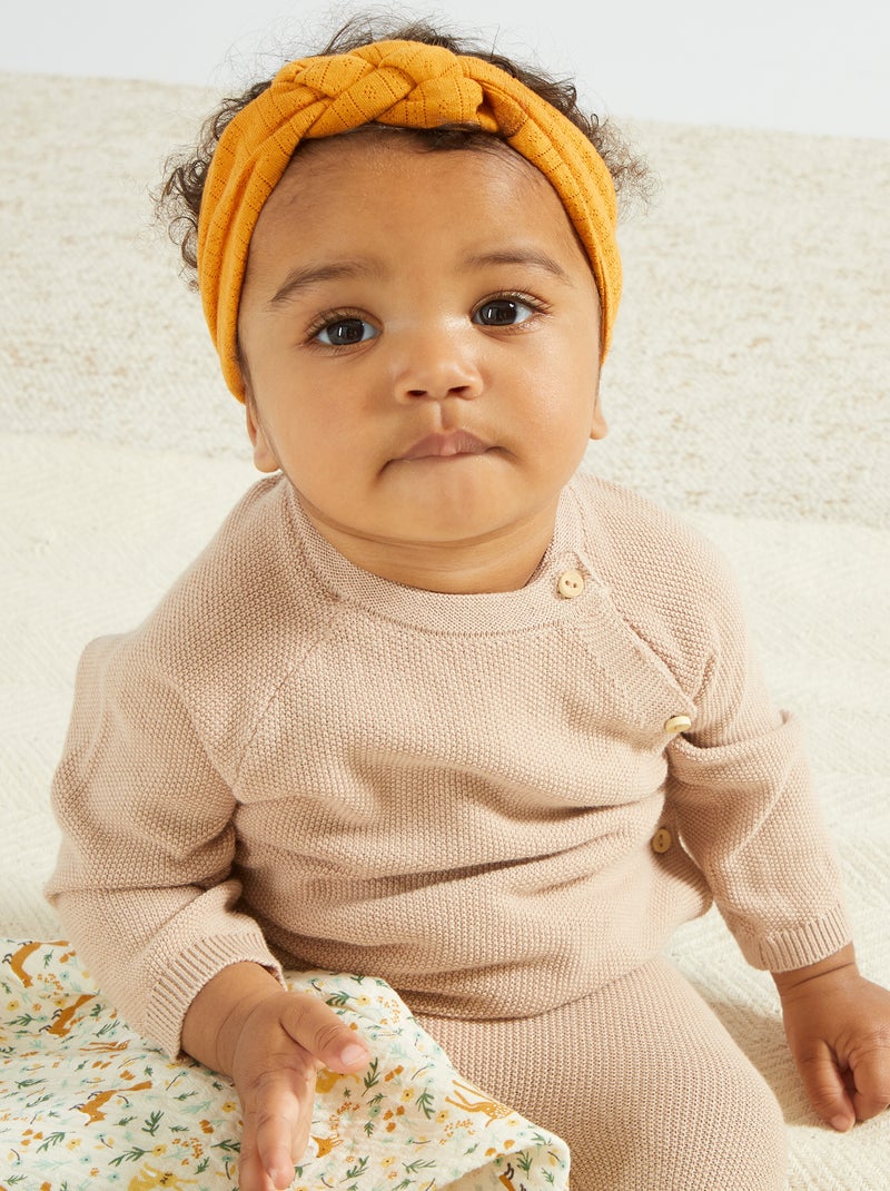 Babytruitje van tricot in rijststeek BIEGE - Kiabi