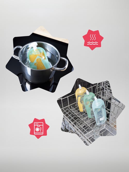 Badabulle - Setje met 15 hervulbare knijpzakjes - Kiabi