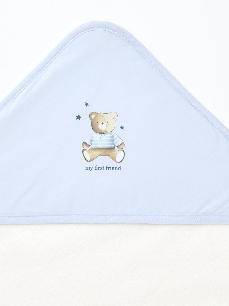Badcape - dinosaurus Blauw - Kiabi