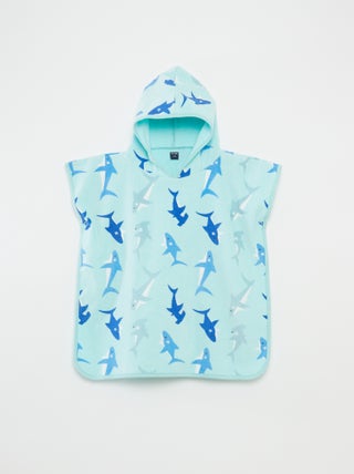 Badcape met capuchon